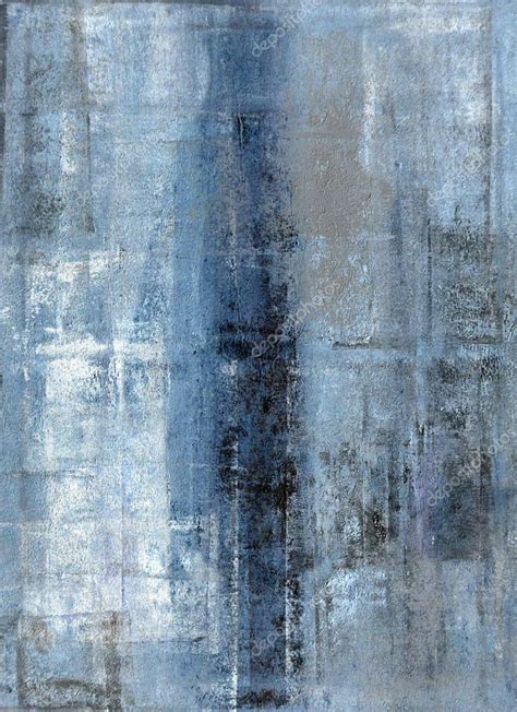 Blue And Grey Abstract Art Painting Stock Photo By ©t30gallery 40497007