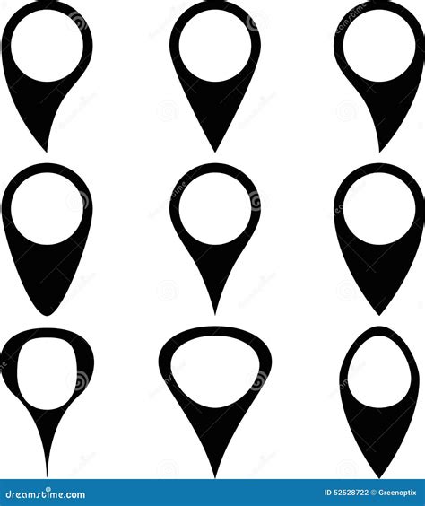 Pin Map Marker Pointer Icon Stock Vector Illustration Of Circle