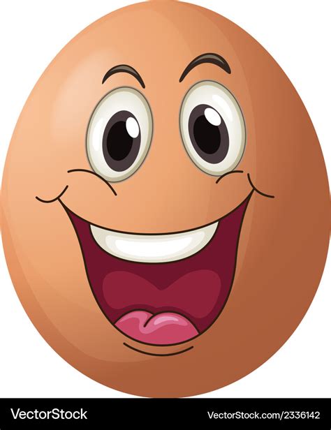 Emoticon With Cartoon Egg Characters Vector Set Stock Illustration My
