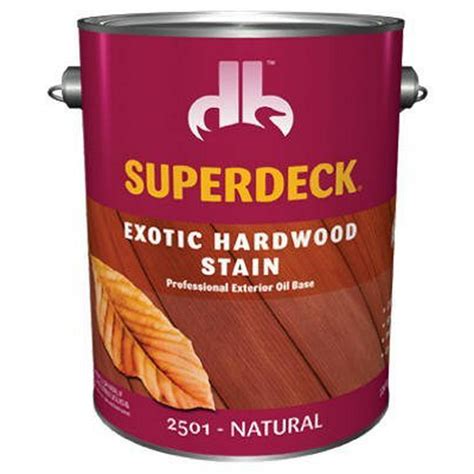 Superdeck 25014 Exotic Hardwood Stain Natural One Gallon Walmart
