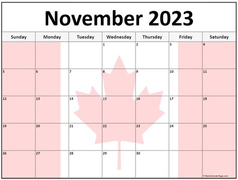 Collection Of November 2023 Photo Calendars With Image Filters 2023