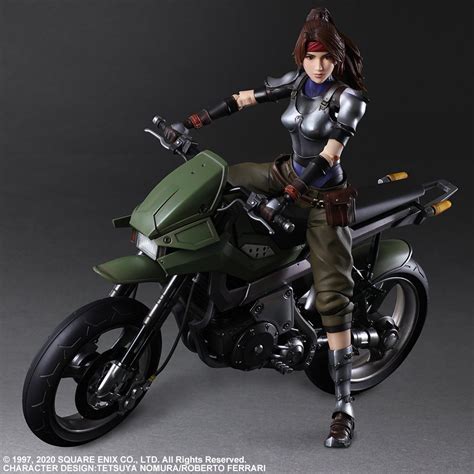 Play Arts Kai Final Fantasy Vii Remake Jessie And Motorcycle Set Square