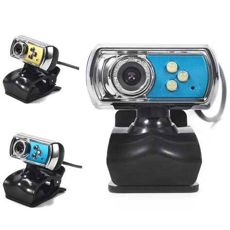 3 LED USB 2 0 HD Webcam Camera Web Cam With Microphone Mic For PC