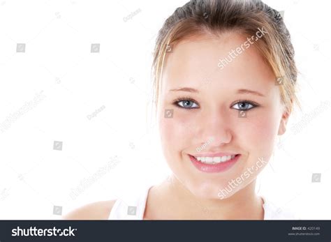 Beautiful Teen Girl Big Smile Over Stock Photo Edit Now 420149