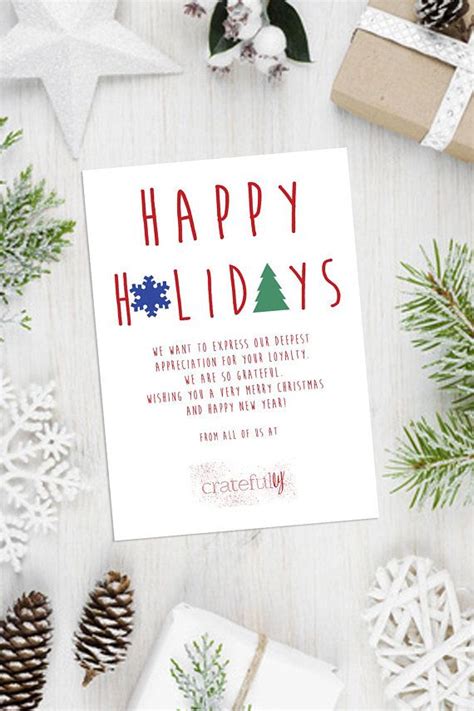 This Happy Holidays Custom Business Christmas Card Is A Wonderful Way To Say Thank You To Cust
