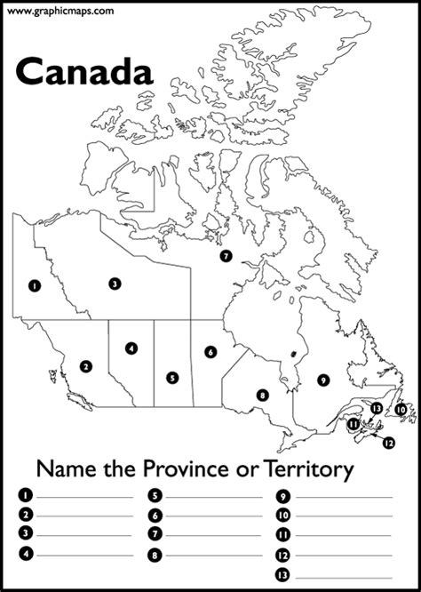 Map Of Canada Blank Worksheet Images And Photos Finder
