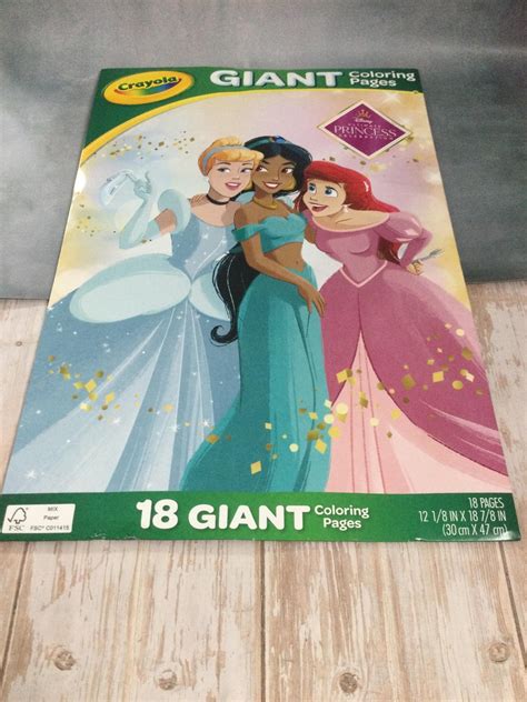 Crayola Disney Princess Giant Coloring Pages 0071662109899