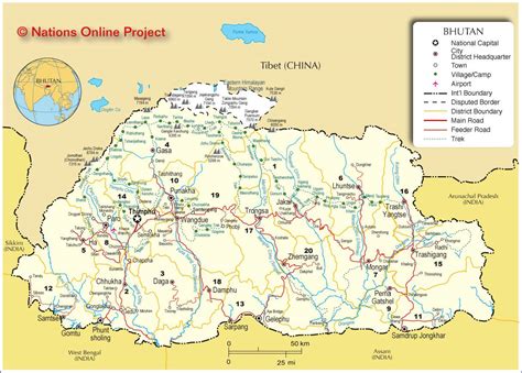 Carte Du Bhoutan Plusieurs Cartes Du Pays En Asie