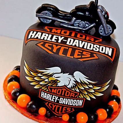 From the dark ages of harley davidson pic. Harley Davidson cake decorations | Little Birthday Cakes