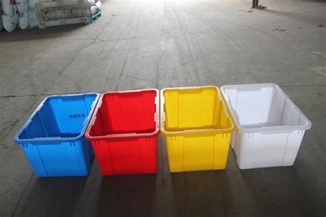 Yellow Colored Plastic Bin Boxes With Lids For Commercial Curbside ...