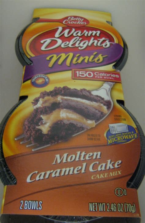 Foodette Reviews Betty Crocker Warm Delights Minis Molten Caramel Cake