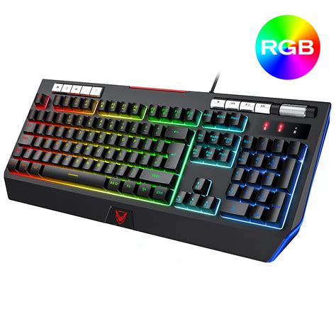 Gaming Keyboard Uk Layout Pictek Rgb Gaming Keyboard Wired With 9