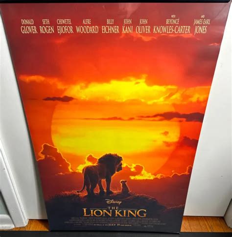 The Lion King Disney 2019 Double Sided Original Movie Poster 27 X 40