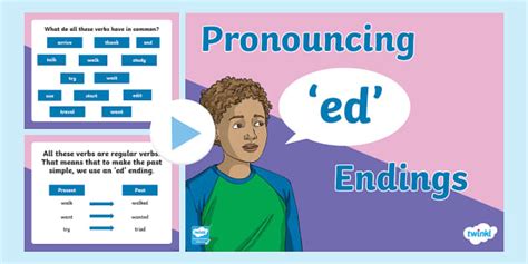 Ed Endings Pronunciations Teacher Made Twinkl