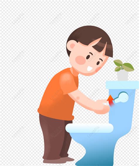 Flush School Toilet Clipart For Kids