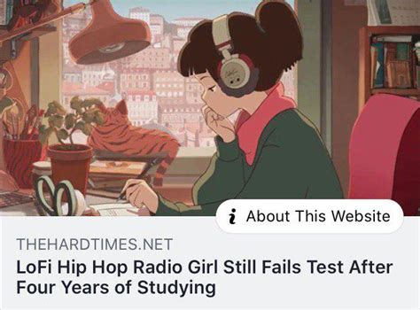 Lofi Hip Hop Radio Girl Still Fails Test After Four Years Of Studying