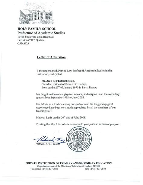 Certificate Of Attestation Quebec Tutoreorg Master Of Documents