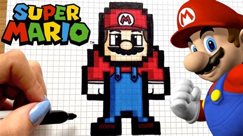 How To Draw Mario Pixel Art Youtube
