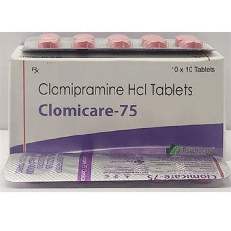 75mg Clomipramine Hydrochloride Tablet At Rs 425stripe Clomipramine