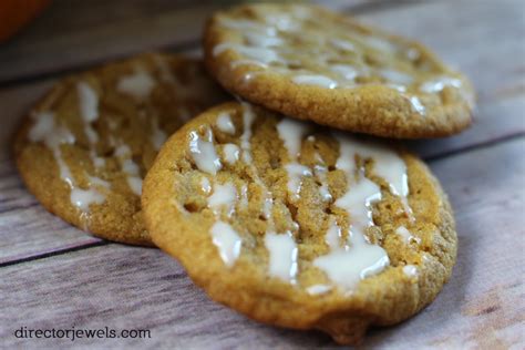 Director Jewels Pumpkin Cookies With Cream Cheese Glaze