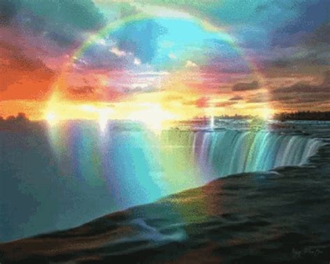 Fantasy Rainbow  Fantasy Rainbow Waterfall Discover And Share S