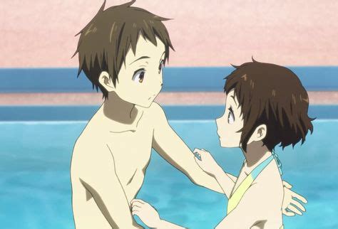 Fukube Satoshi Ibara Mayaka In Swimming Pool Hyouka Anime Kyoto Animation