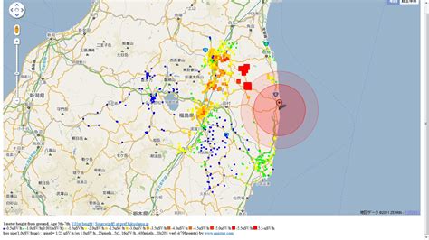 Isowatch News Radiation Map In Fukushima Japan