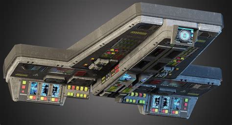 Futuristic Sci Fi Console 3d Model By Zifir3d