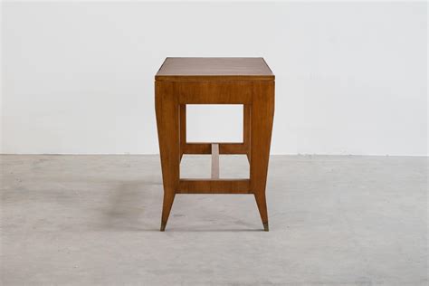 Gio Ponti Office Desk In Walnut And Laminate For Bnl By Schirolly 1950s Italy At 1stdibs 1950
