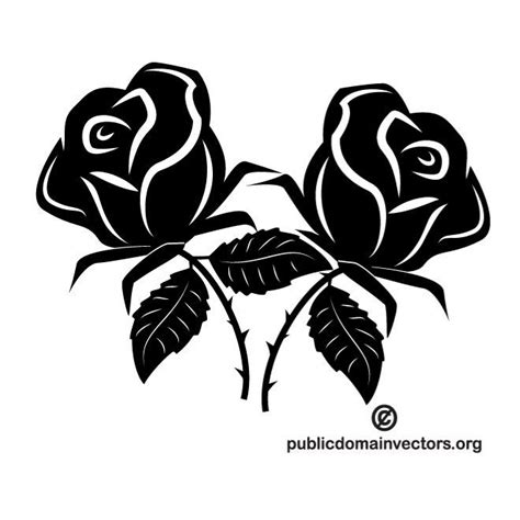 Black Roses Royalty Free Stock Svg Vector And Clip Art