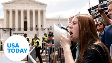 supreme court decision sparks celebration and protests in dc usa today youtube