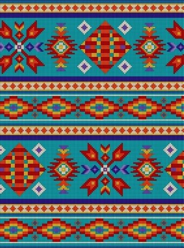 Cotton Fabric Ethnic Fabric Tucson Southwest Aztec
