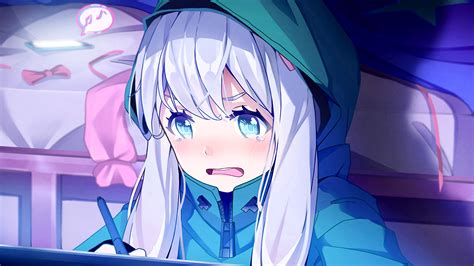Anime Computer Backgrounds White Hair And Blue Eyes Blue Eyes White