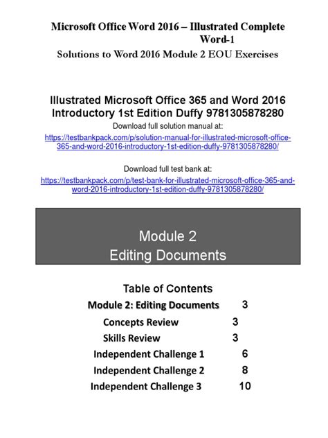 Illustrated Microsoft Office 365 And Word 2016 Introductory 1st Edition