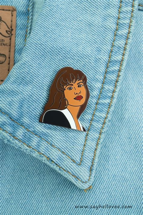 Selena Pin Enamel Pin Pop Culture Pins Singer Tejano Etsy