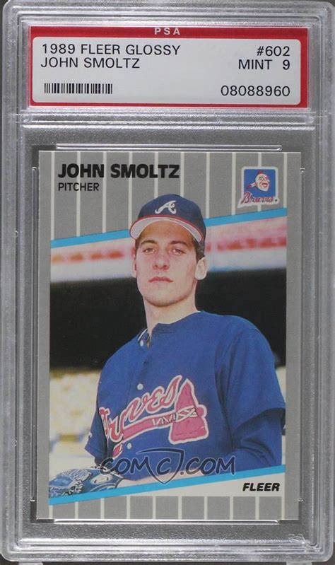 Your credit report is a record of how you manage your money. 1989 Fleer - Base - Glossy #602 - John Smoltz PSA 9 MINT