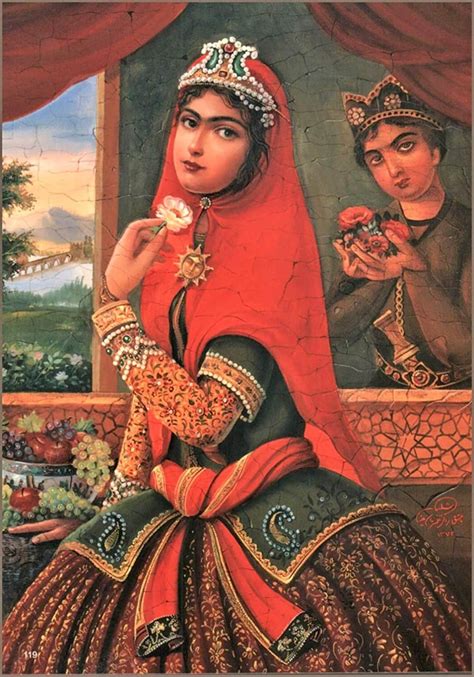 Antique Persian Classical Art Persian Princess Angel Etsy