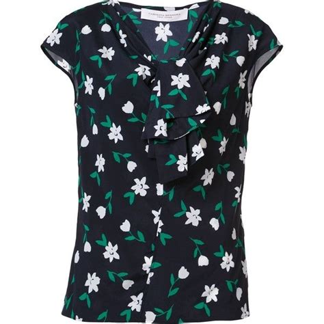 Check spelling or type a new query. Carolina Herrera floral tie neck top (10.335 ARS) liked on ...