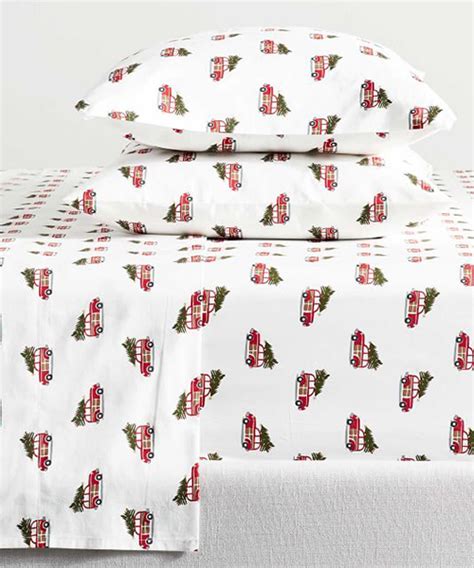 Car Christmas Sheets Nostalgic Christmas Bedding Collection