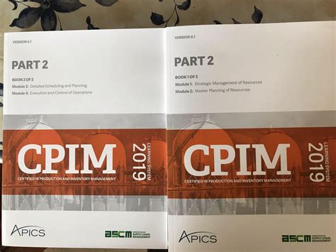 2019 Apics Cpim Part 2 Textbooks With 600 Quiz Samples From Learning