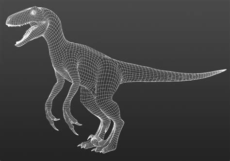 3d Model Velociraptor Jurassic Park