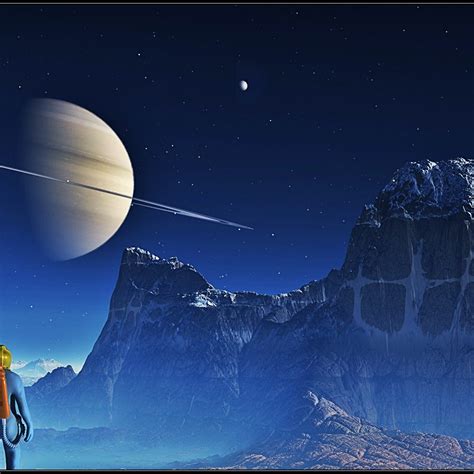 Alien Planet, Night HD Wallpaper