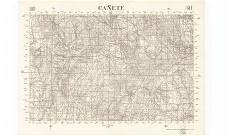 Cañete Mapa Topográfico Nacional 150000 1938
