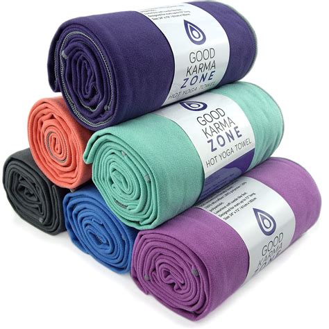 Amazon Com Bikram Hot Yoga Towel Microfiber Non Slip Skidless Yoga Mat Towels For Yoga