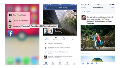 Facebook App For Ios Now Supports 3d Touch