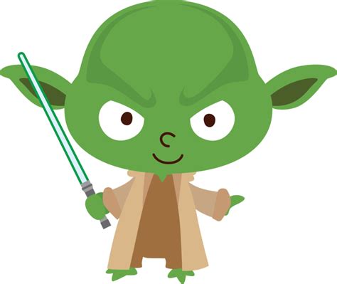 Desenho Yoda Star Wars Png Kit Digital Star Wars Yoda Png