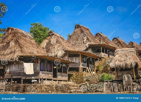 Old Wooden Huts In Bena Village Stock Photo Image Of Jungle List