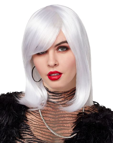 These Chrismas T Spirit Halloween Side Bang White Pageboy Wig Are