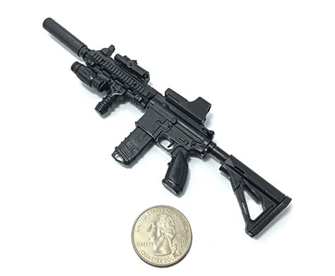 4d 1 6 Scale G36 Heckler And Koch Assault Rifle German Army Miniature Toy Guns Model Fit For 12