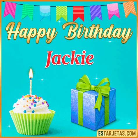 Feliz Cumpleaños Jackie Imágenes  Tarjetas Y Mensajes